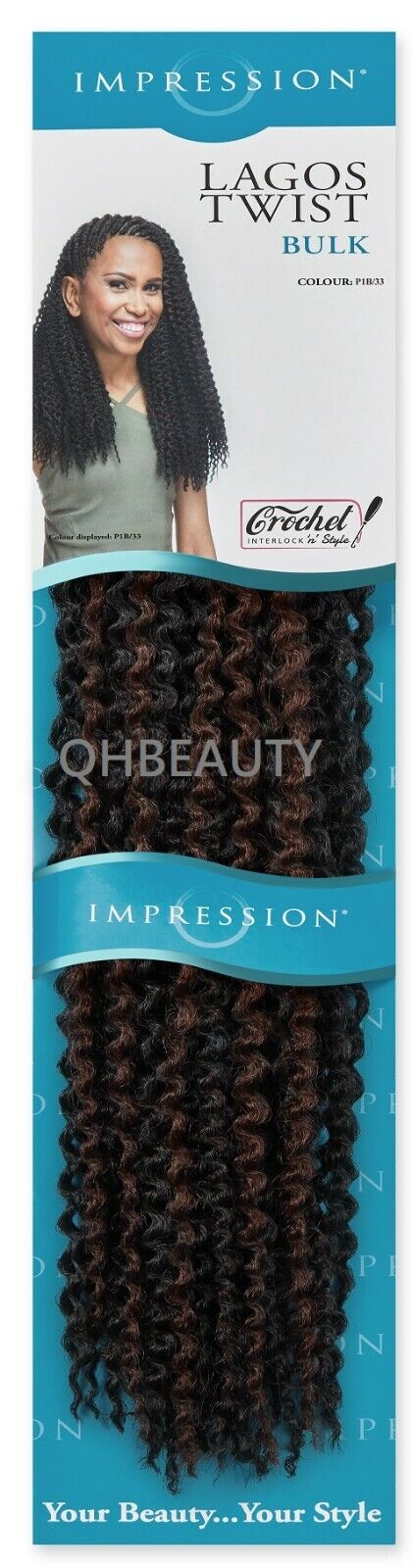IMPRESSION SYNTHETIC HAIR EXTENSION BRAIDS - LAGOS TWIST BULK
