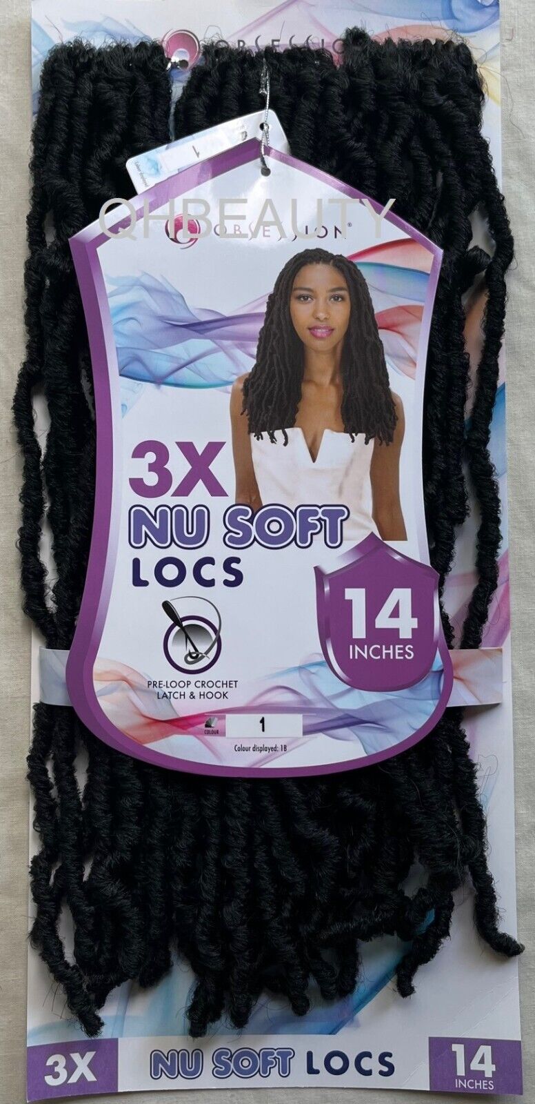 Obsession Synthetic Crochet Pre Looped Braid Hair Extension - NU LOCS 14 INCHES