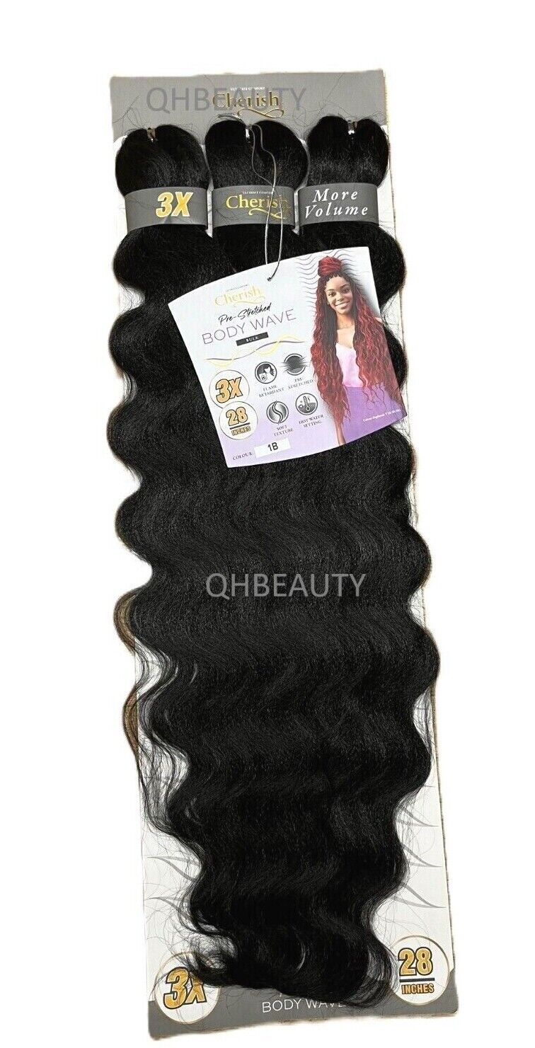 Cherish Synthetic Pre-Stretched Curly Braid Bulk Hair Extension - BODY WAVE 28''