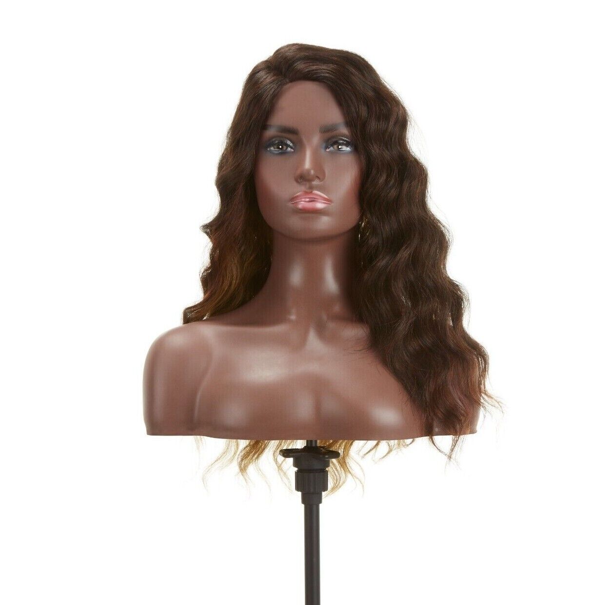 Impression Synthetic Invisible L Part Lace Curly Hair Wig - Alicia