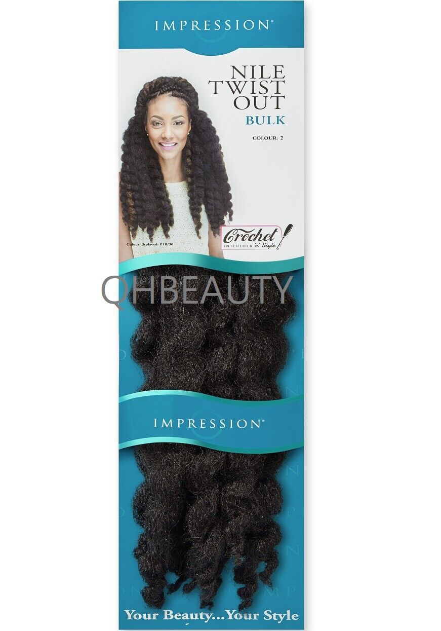IMPRESSION SYNTHETIC AFRO CUBAN BULK HAIR EXTENSION BRAIDS - NILE TWIST OUT