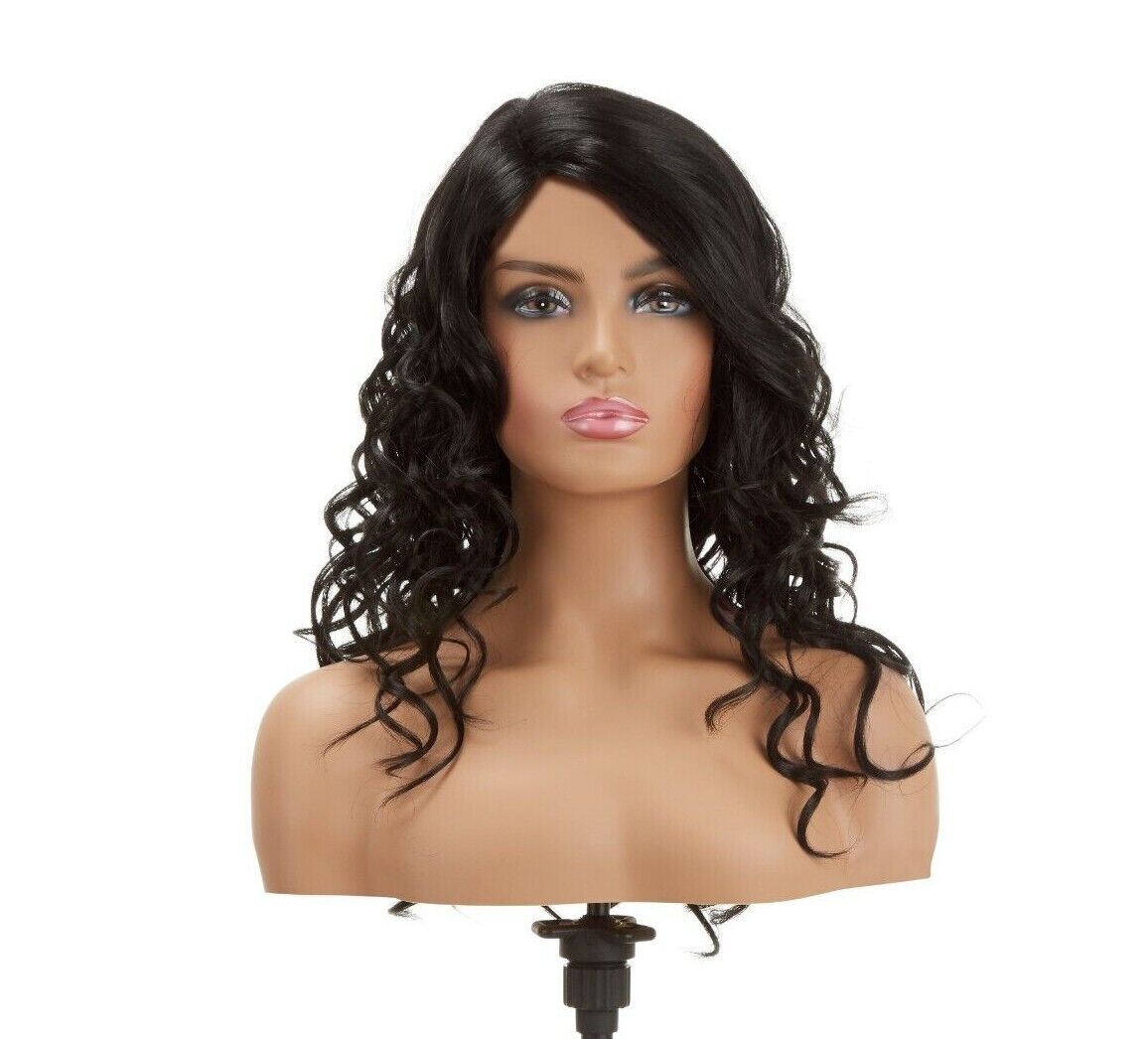 Impression Synthetic Invisible Part Lace Front Long Curly Hair Wig Alexis