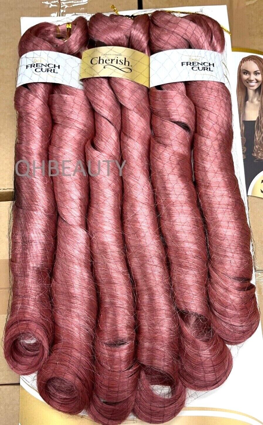 CHERISH SYNTHETIC HAIR EXTENSION BRAID - 3 x SPIRAL FRENCH CURL 22 & 28 INCHES