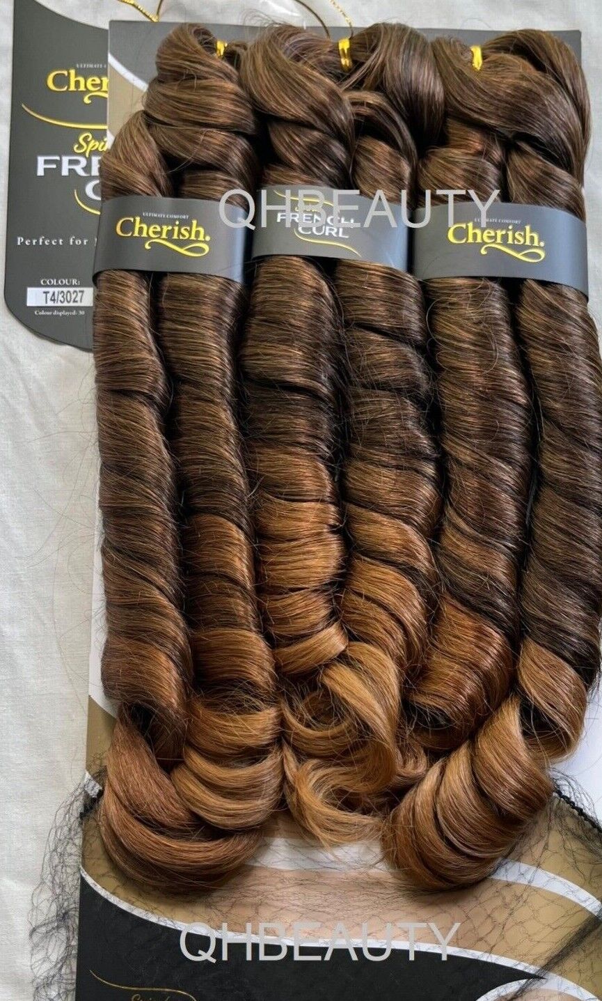 CHERISH SYNTHETIC CURLY HAIR EXTENSION BRAID - 3 x SPIRAL FRENCH CURL 28 INCHES