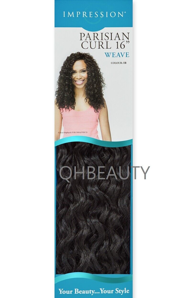 IMPRESSION LONG CURLY SYNTHETIC HAIR EXTENSION WEAVE - PARISIAN CURL 16 INCH