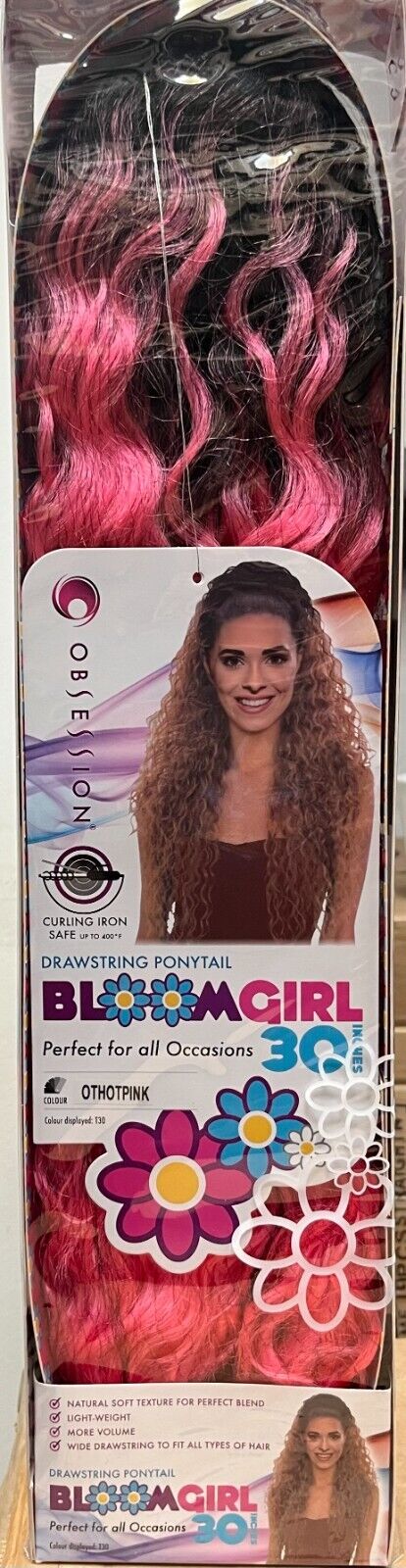 OBSESSION SYNTHETIC DRAWSTRING CURLY LONG HAIR PONYTAIL - BLOOM GIRL 20'' 30''