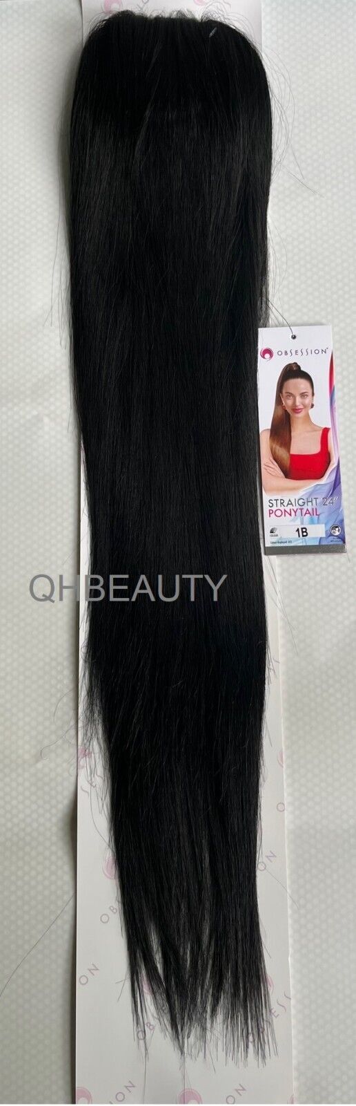 Obsession Synthetic Drawstring Long Hair Extension Ponytail - Straight 24 inch