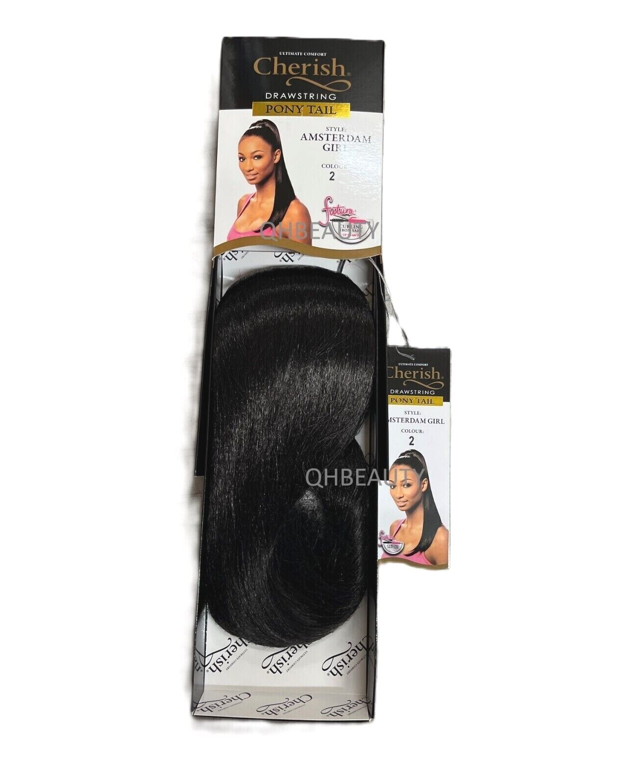 Cherish Synthetic Straight Drawstring Long Natural Ponytail - Amsterdam Girl
