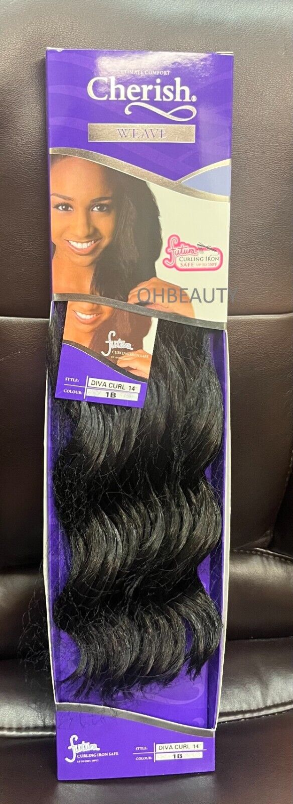 CHERISH SYNTHETIC FUTURA LONG CURLY HAIR EXTENSION WEAVE - DIVA CURL 14 INCH