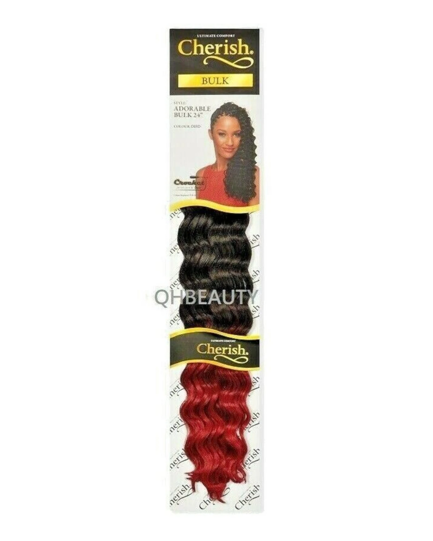 CHERISH SYNTHETIC LONG CURLY HAIR EXTENSION CROCHET BRAIDS - ADORABLE 24 inch7.99