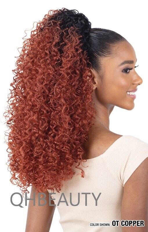 Freetress Equal Synthetic Drawstring Full cap Curly Hair Wig - CRETA GIRL (LONG)