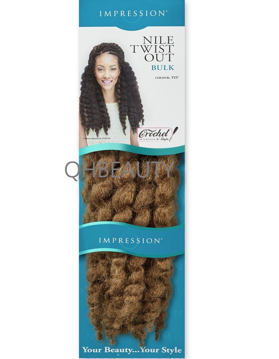 IMPRESSION SYNTHETIC AFRO CUBAN BULK HAIR EXTENSION BRAIDS - NILE TWIST OUT