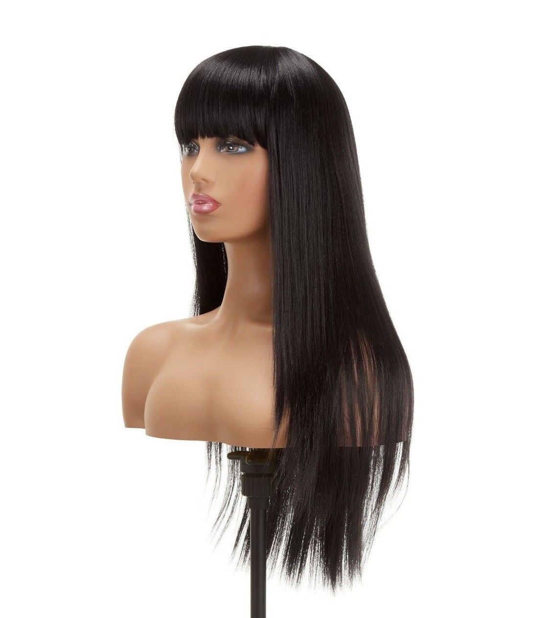 Impression Synthetic Hand Made Long Straight Bangs Hair Wig Alexandra