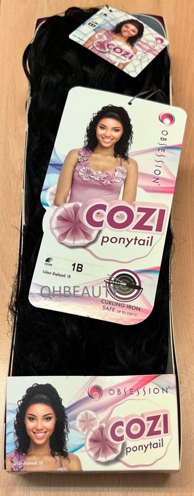 OBSESSION SYNTHETIC DRAWSTRING CURLY LONG HAIR PONYTAIL - COZI