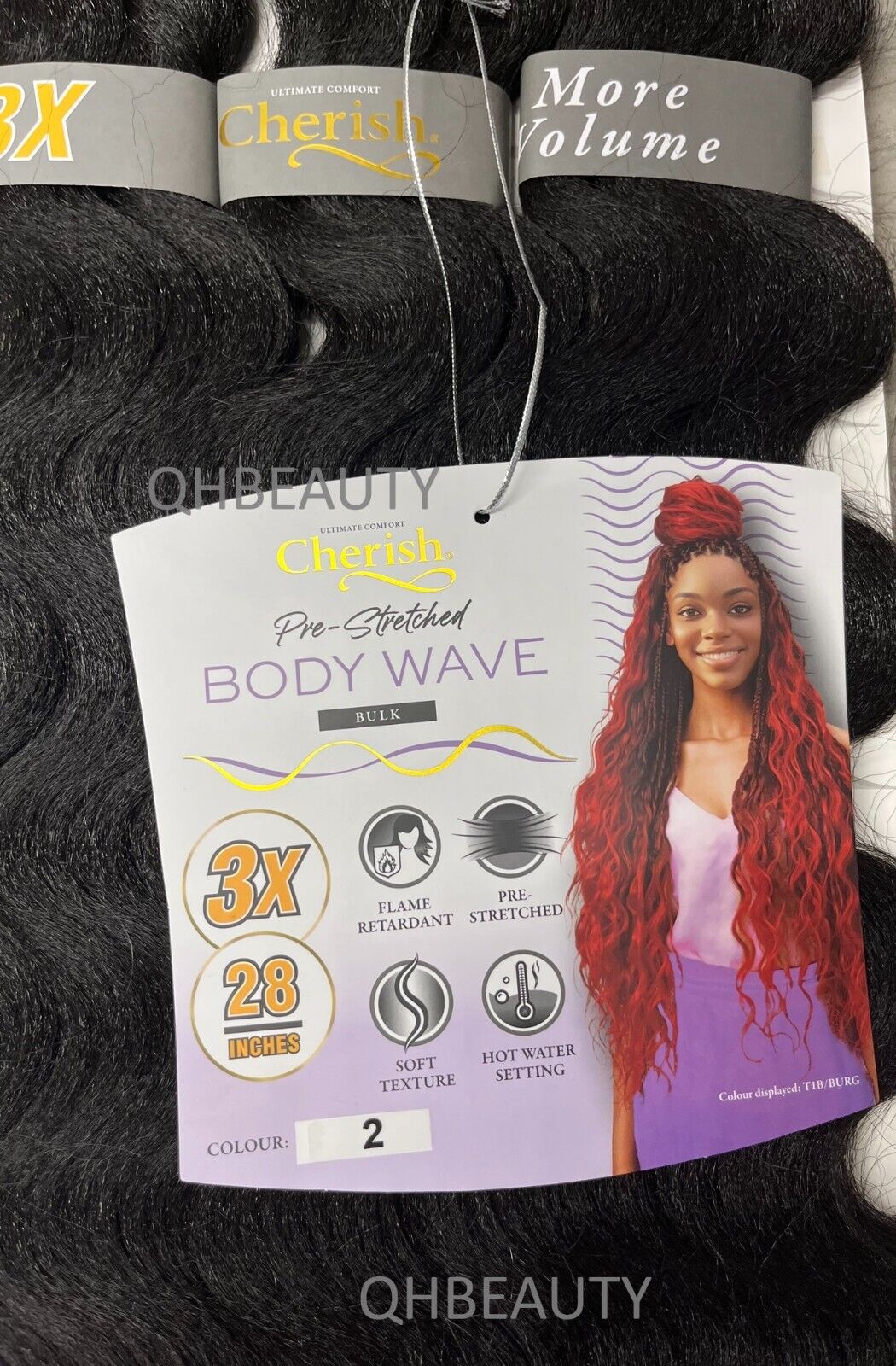 Cherish Synthetic Pre-Stretched Curly Braid Bulk Hair Extension - BODY WAVE 28''
