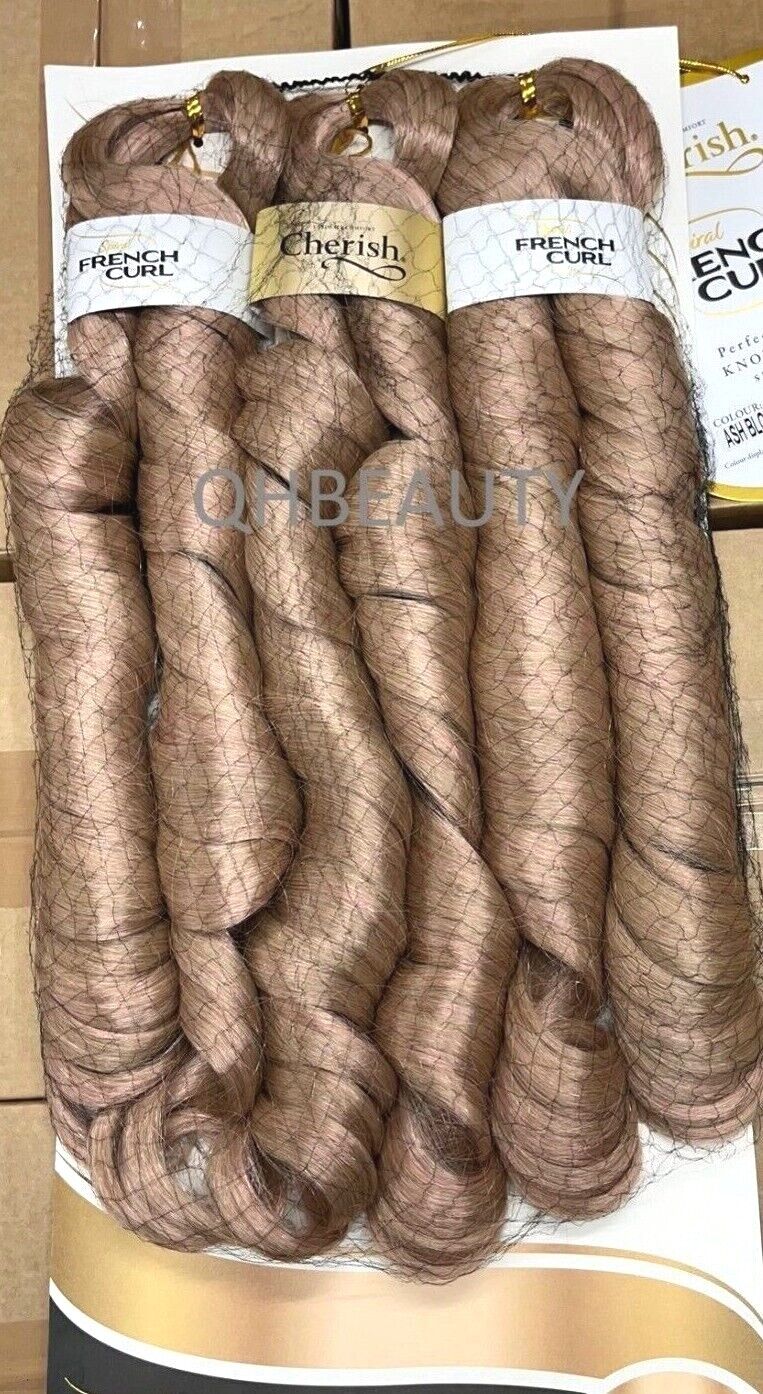 CHERISH SYNTHETIC HAIR EXTENSION BRAID - 3 x SPIRAL FRENCH CURL 22 & 28 INCHES
