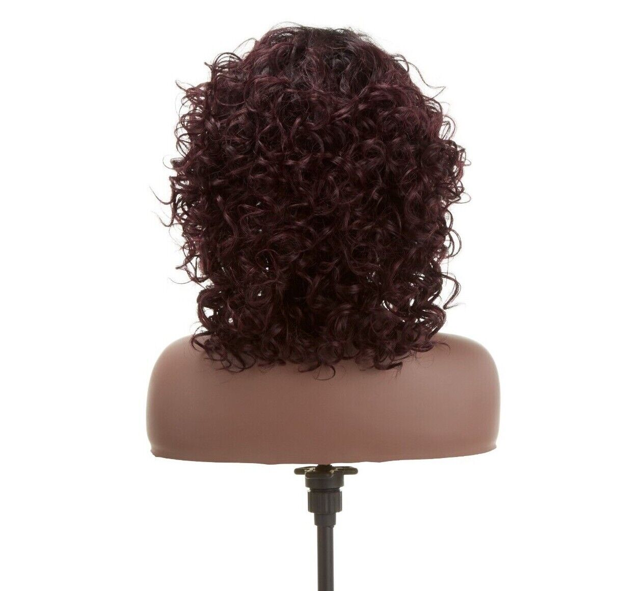 Impression Synthetic Hand Made Invisible L Part Curly Hair Lace Wig - MIA
