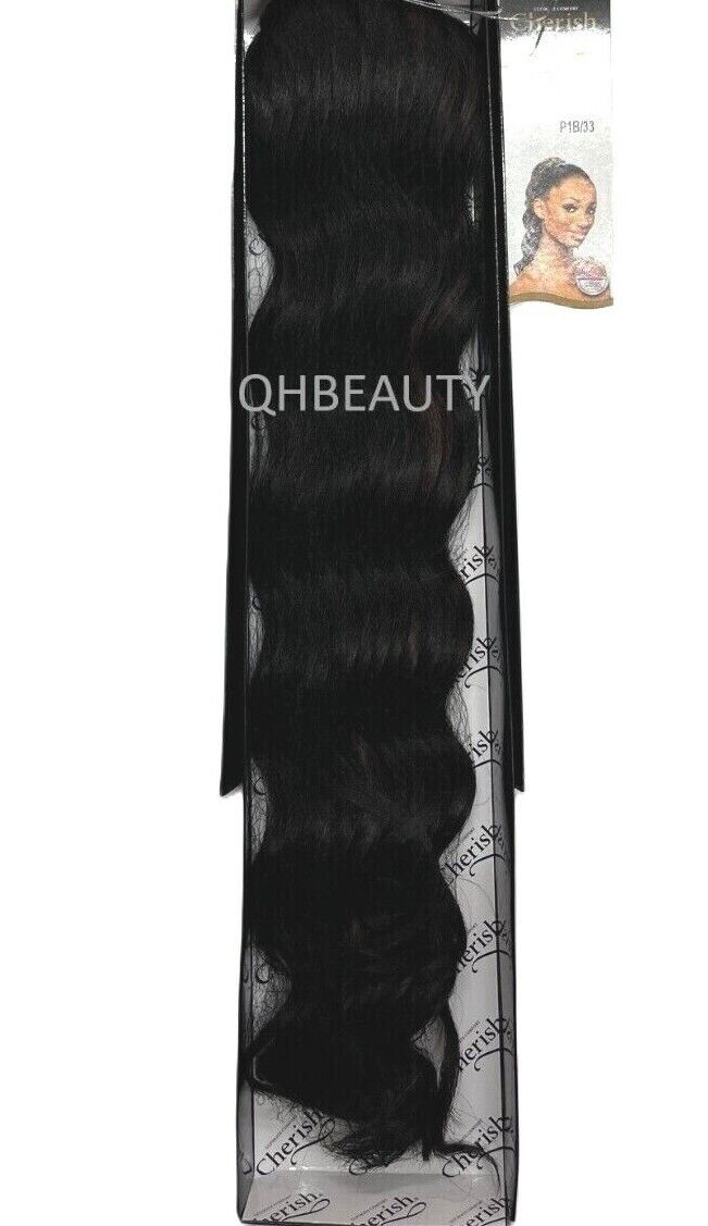 Cherish Synthetic Drawstring Long Curly Hair Extension Ponytail - New York Girl