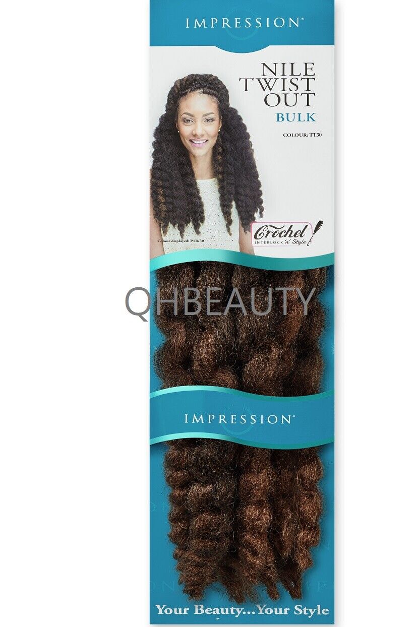 IMPRESSION SYNTHETIC AFRO CUBAN BULK HAIR EXTENSION BRAIDS - NILE TWIST OUT