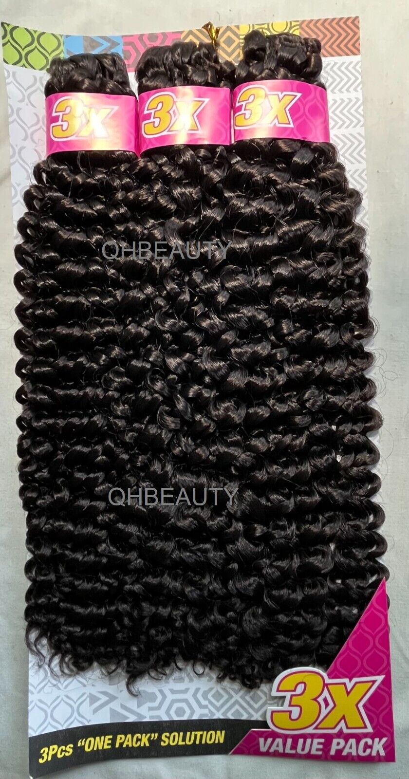 CHERISH SYNTHETIC CROCHET BRAID HAIR EXTENSION - 3 X WATER WAVE 14'' and 18''