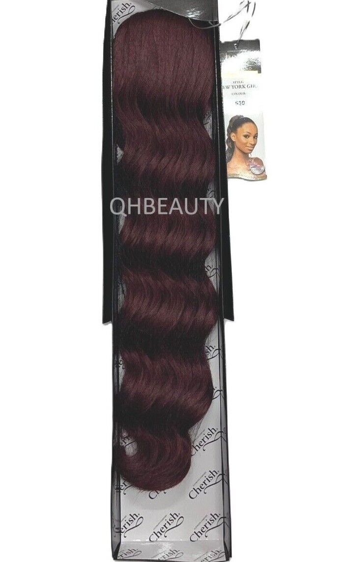 Cherish Synthetic Drawstring Long Curly Hair Extension Ponytail - New York Girl