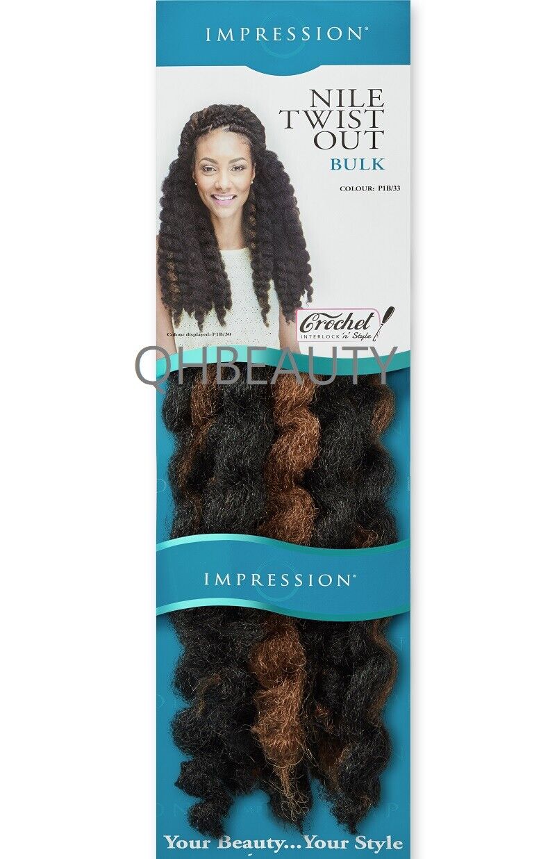 IMPRESSION SYNTHETIC AFRO CUBAN BULK HAIR EXTENSION BRAIDS - NILE TWIST OUT