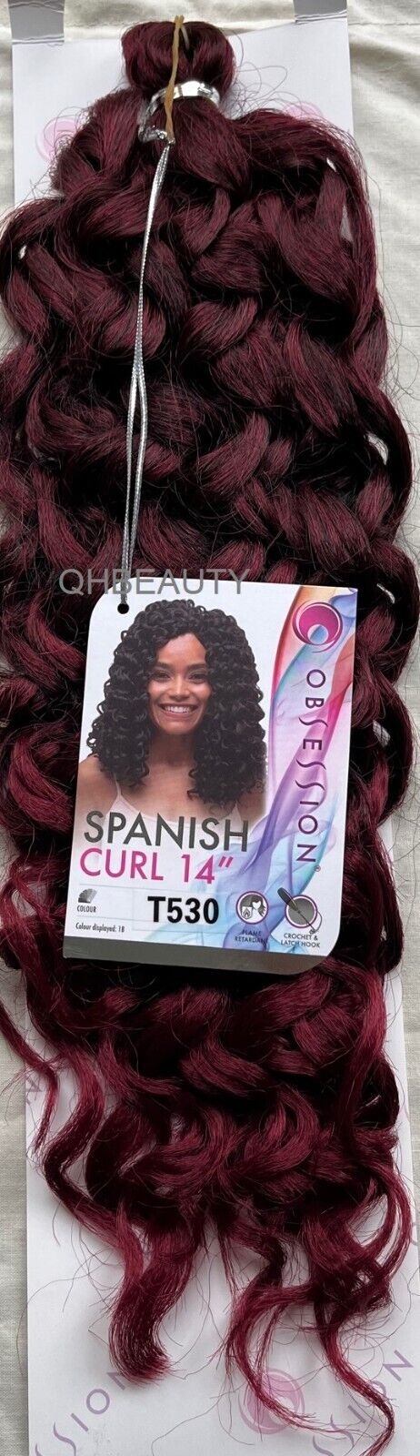 Obsession Synthetic Crochet Braid Curly Hair Extension - Spanish Curl 14 INCH