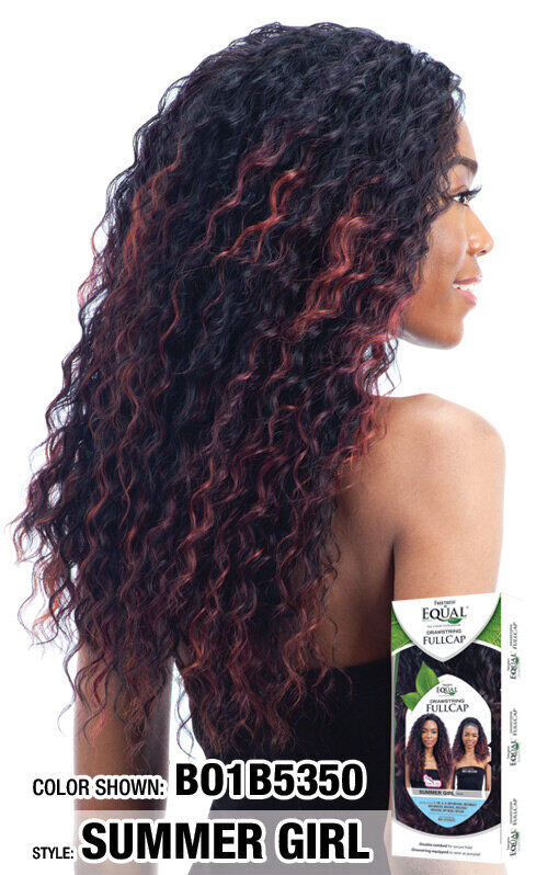 Freetress Equal Synthetic Curly Drawstring Full cap Hair Wig - SUMMER GIRL