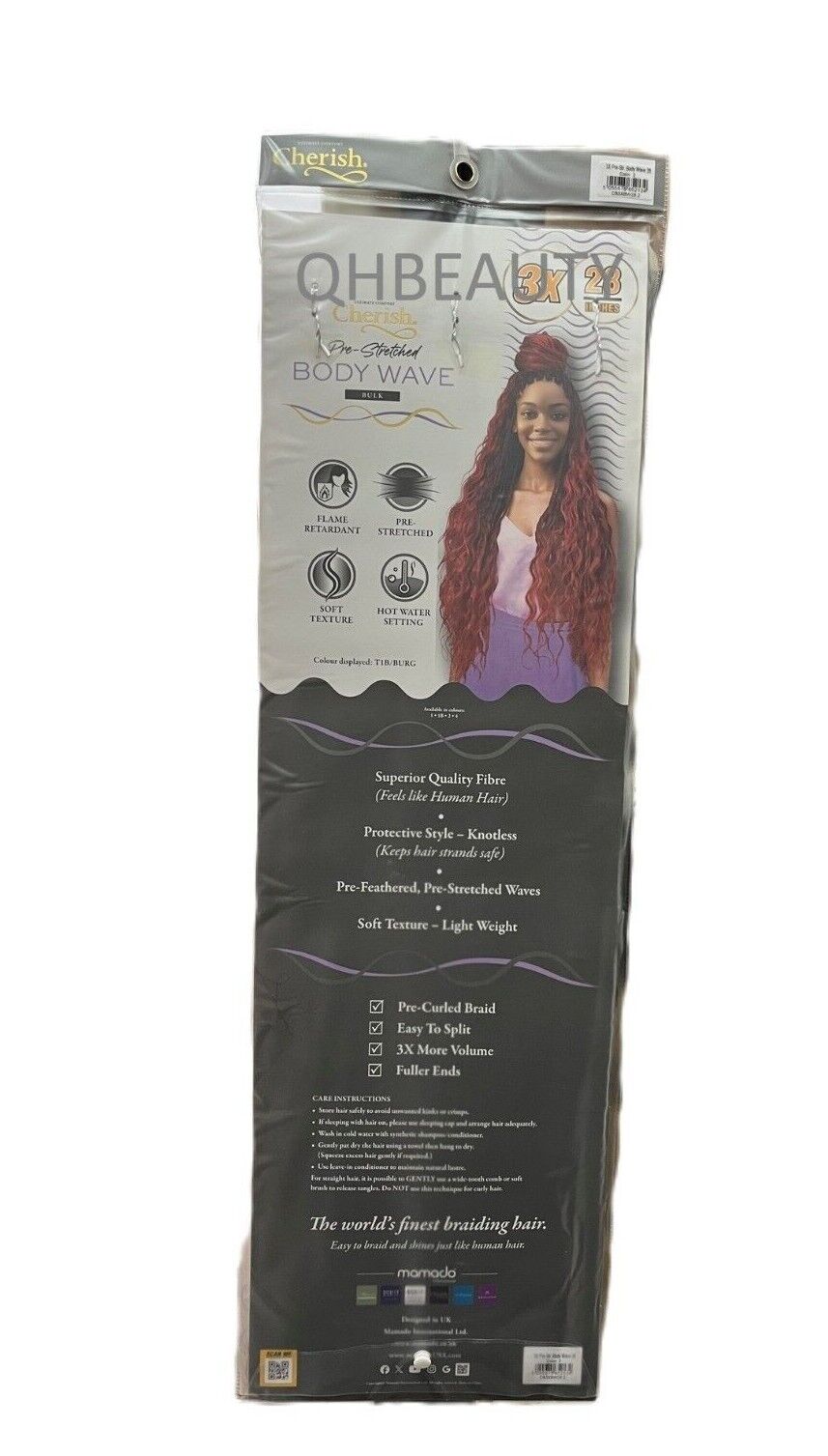 Cherish Synthetic Pre-Stretched Curly Braid Bulk Hair Extension - BODY WAVE 28''