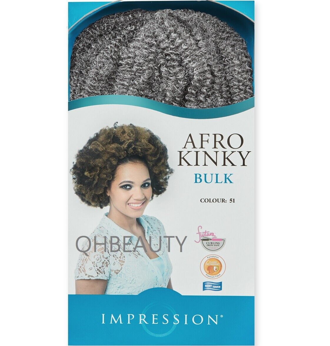 IMPRESSION SYNTHETIC BRAIDING CUBAN HAIR EXTENSION BULK - AFRO KINKY 24 INCHES