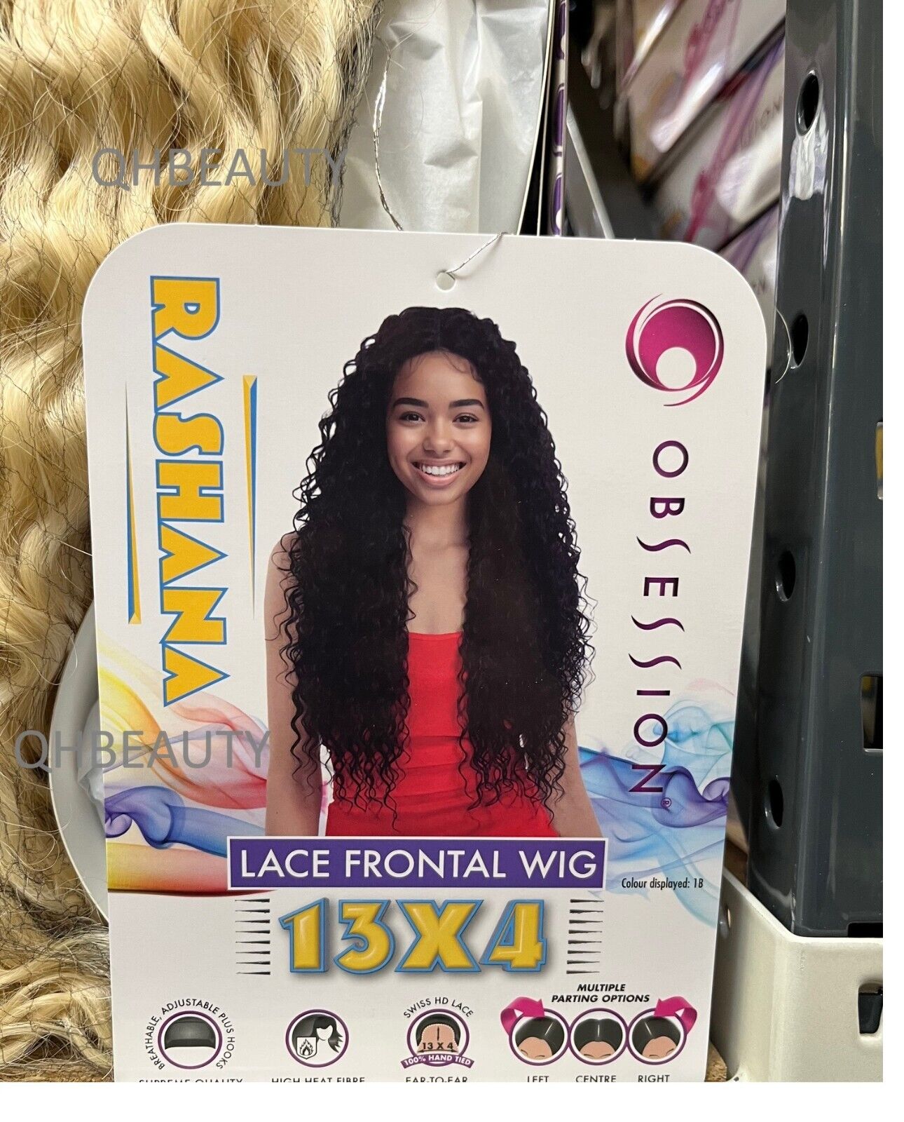 Obsession Synthetic Swiss HD 13x4 Lace Frontal Free Part Curly Hair Wig RASHANA