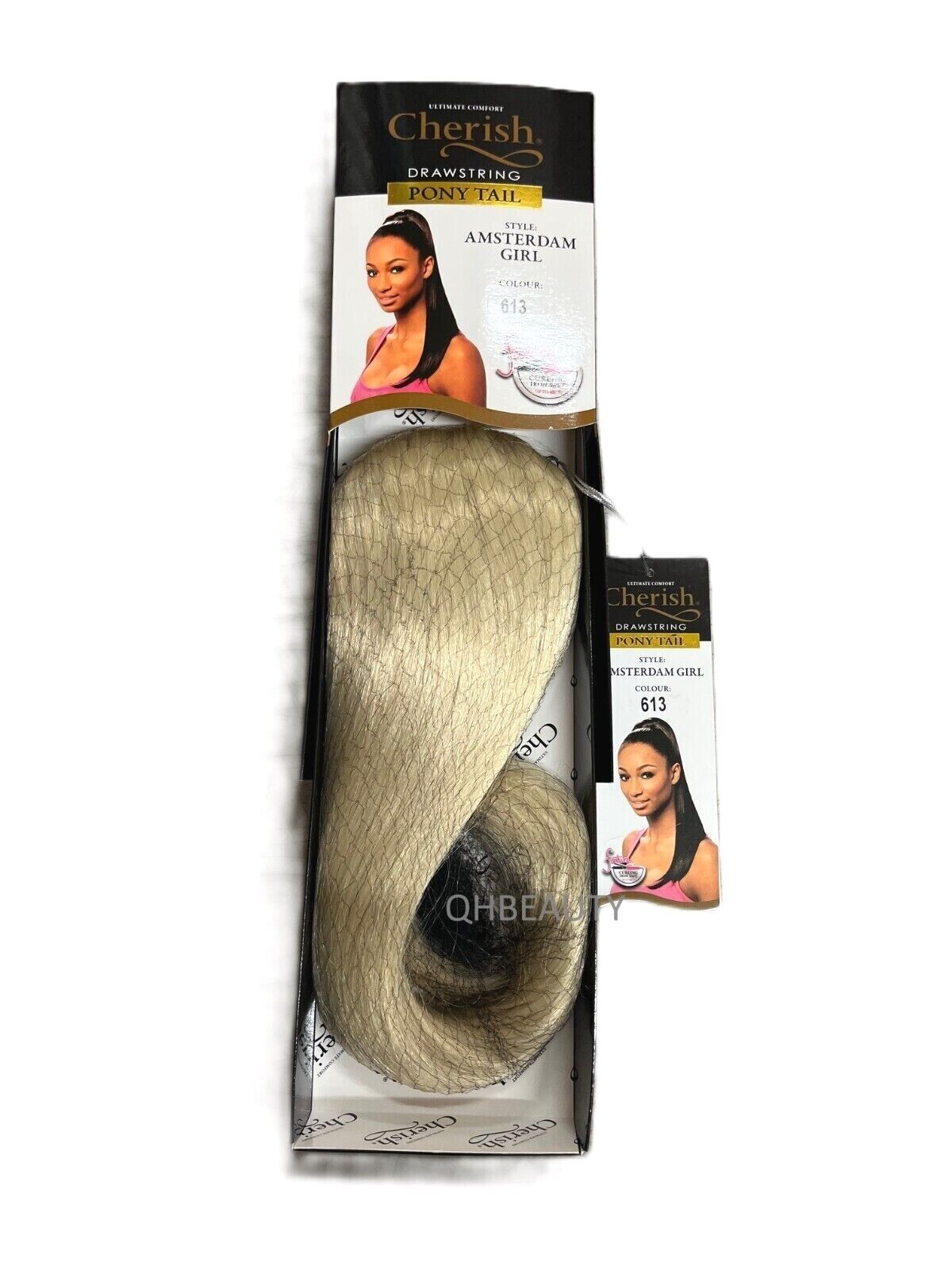 Cherish Synthetic Straight Drawstring Long Natural Ponytail - Amsterdam Girl