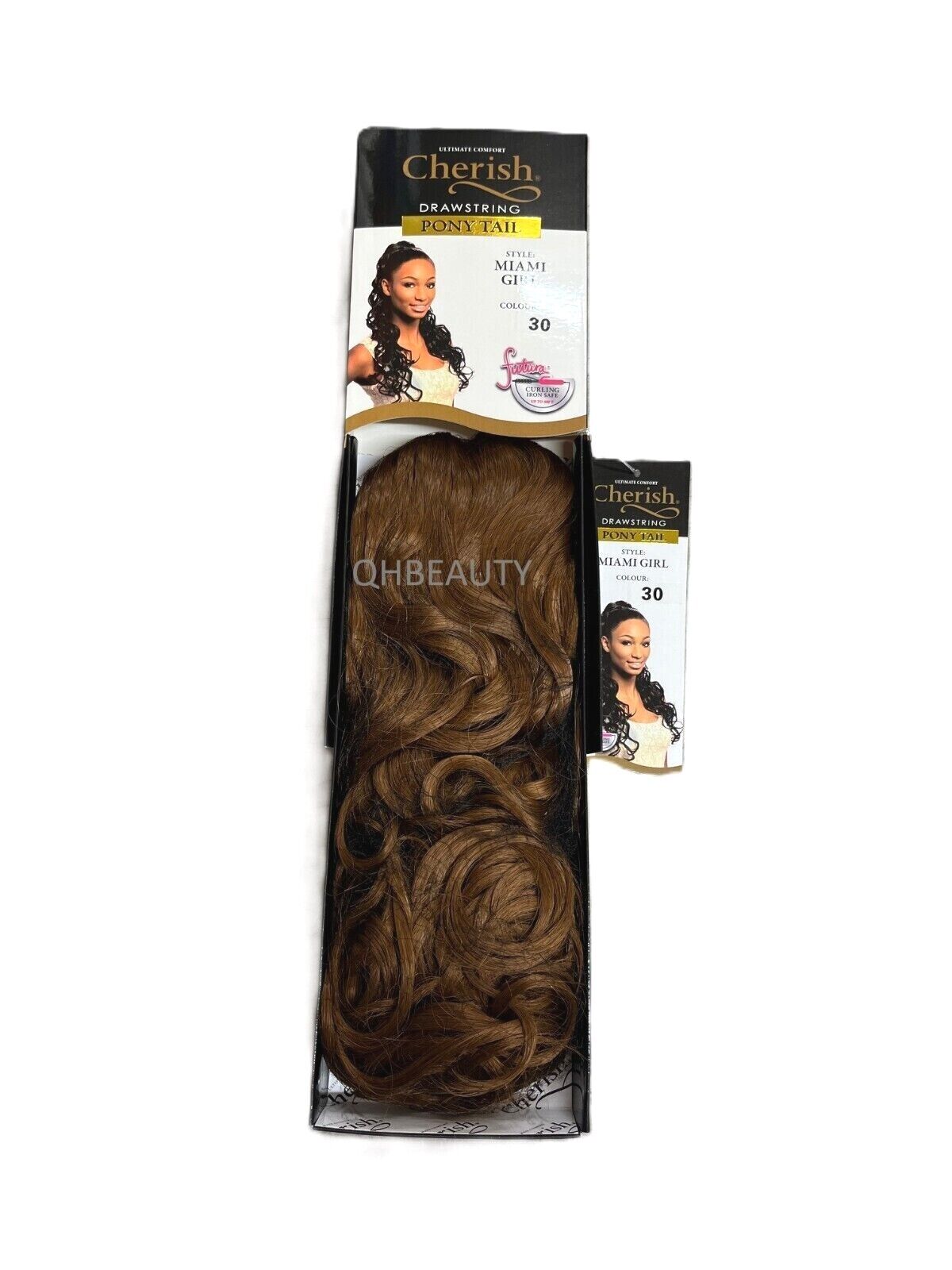 Cherish Synthetic Long Curly Drawstring Natural Hair Ponytail - Miami Girl