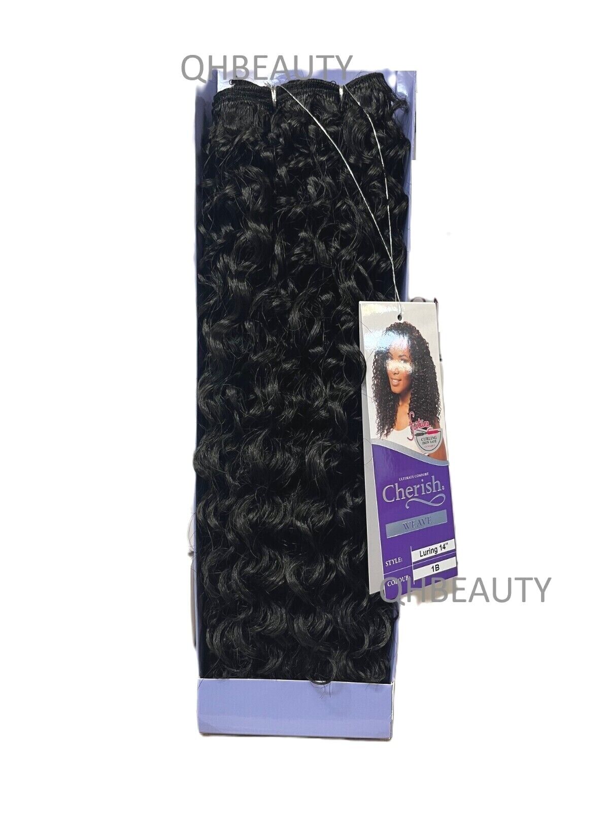 CHERISH SYNTHETIC FUTURA LONG CURLY HAIR EXTENSION WEAVE - LURING 14 INCHES