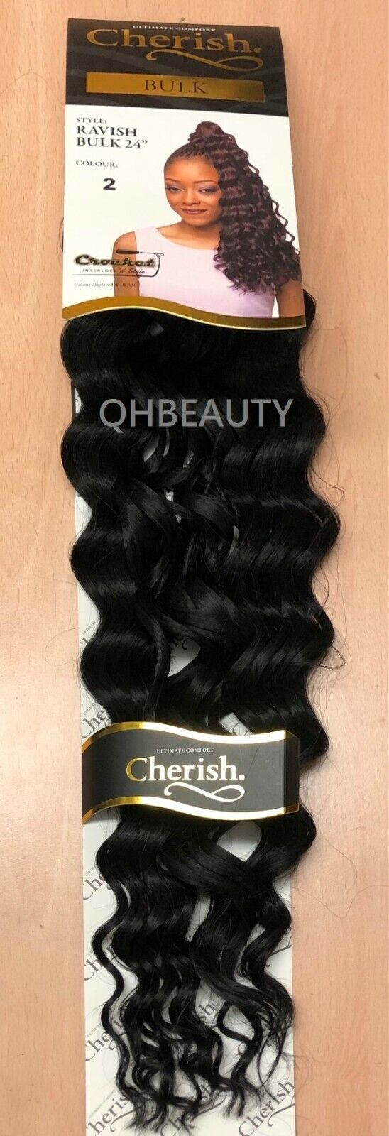 CHERISH SYNTHETIC CROCHET LONG CURLY HAIR EXTENSION BRAIDS - RAVISH 24 inch