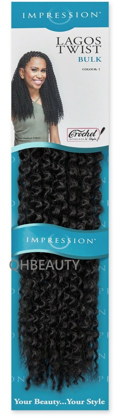IMPRESSION SYNTHETIC HAIR EXTENSION BRAIDS - LAGOS TWIST BULK