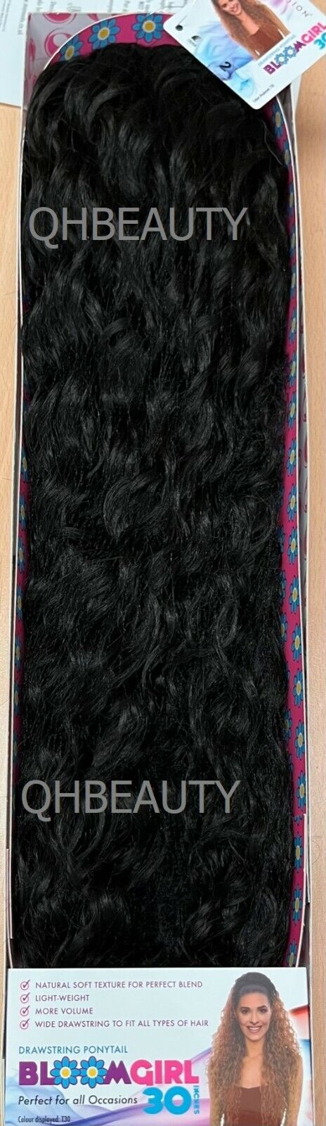 OBSESSION SYNTHETIC DRAWSTRING CURLY LONG HAIR PONYTAIL - BLOOM GIRL 20'' 30''