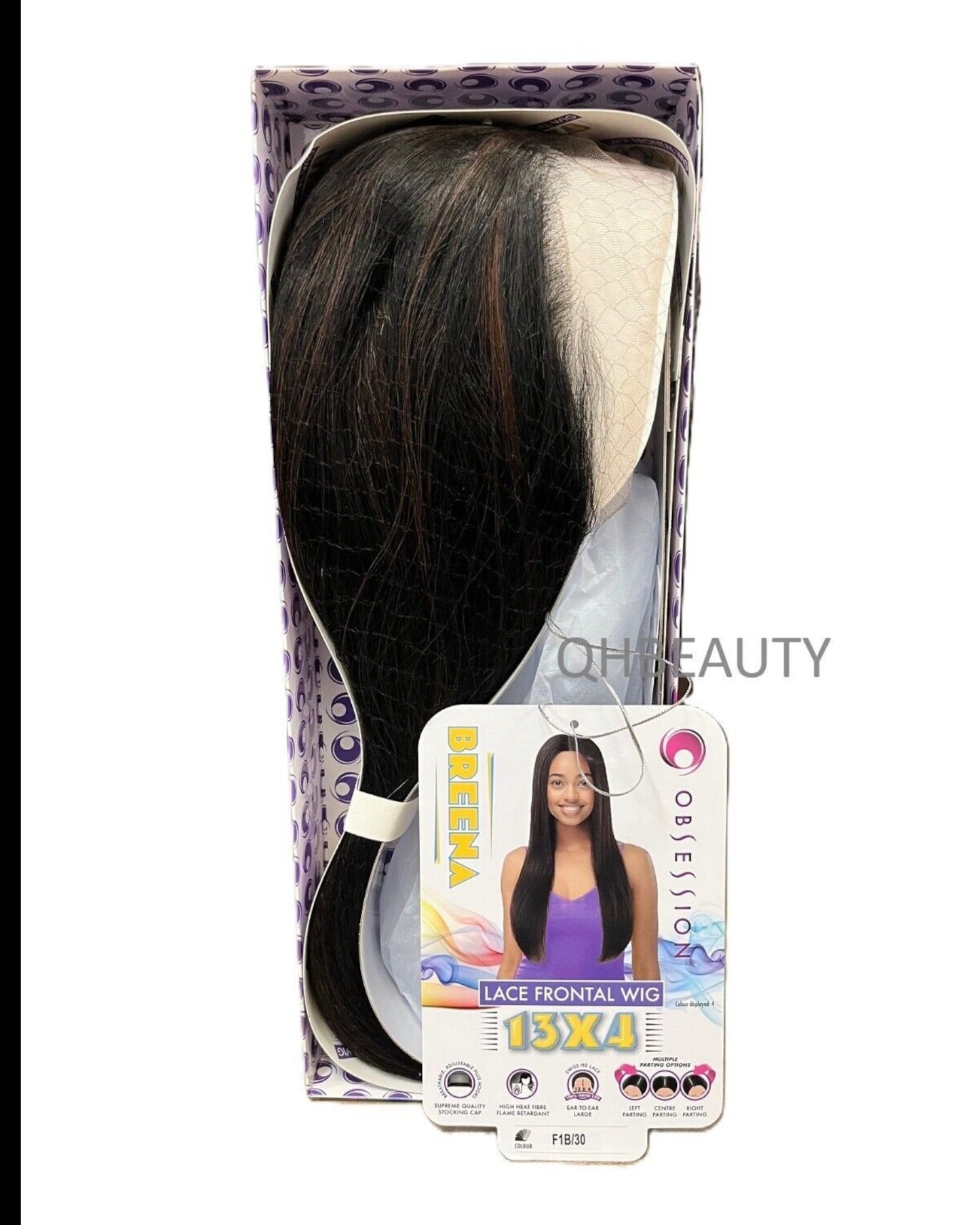Obsession Synthetic Swiss HD 13x4 Lace Front Free Part Long Hair Wig - BREENA