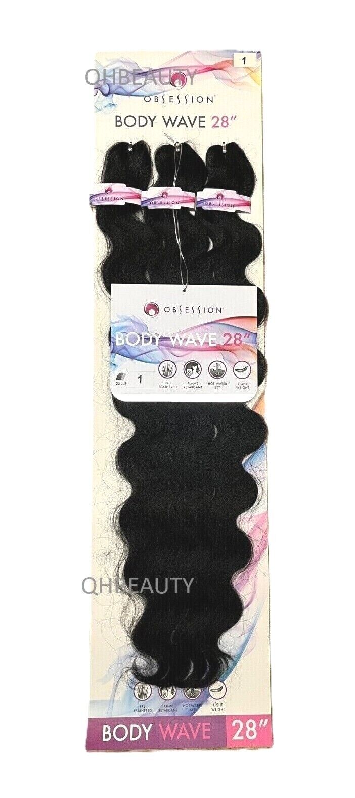 Obsession Synthetic Pre-Stretched Curly Braid Hair Extension - BODY WAVE 28 INCH