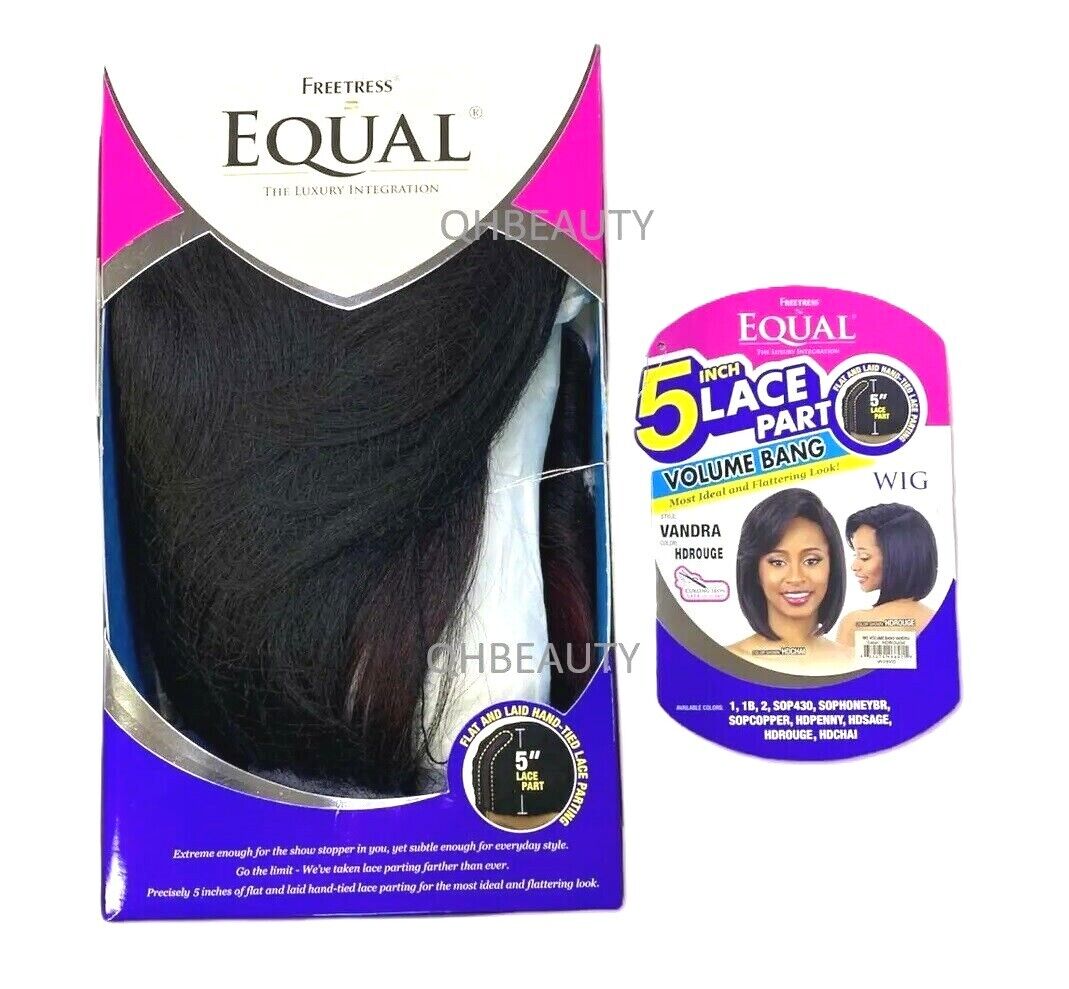 Freetress Equal Synthetic 5 Inch Part Lace front Bob Style Hair Wig - VANDRA
