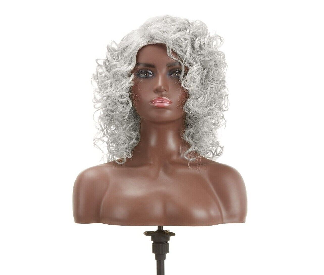 Impression Synthetic Hand Made Invisible L Part Curly Hair Lace Wig - MIA