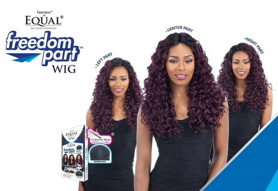 FREETRESS EQUAL SYNTHETIC FREEDOM PART LONG CURLY HAIR WIG FREEDOM PART 104