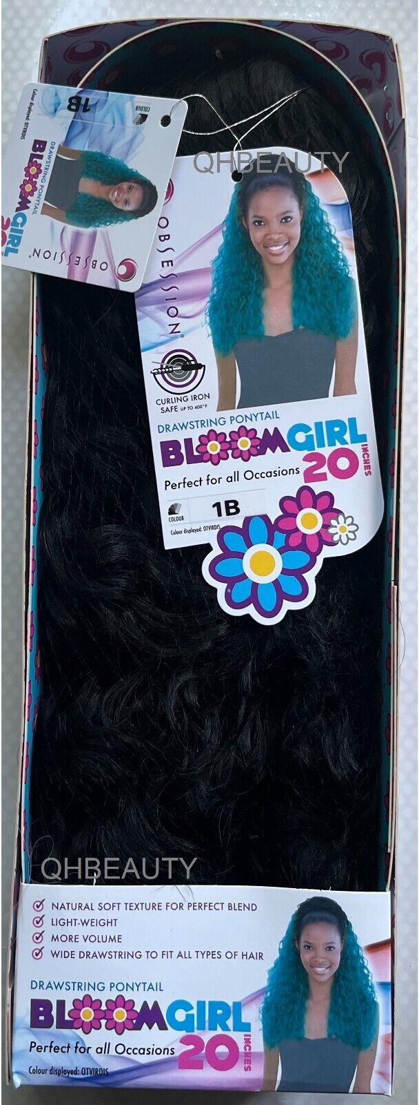 OBSESSION SYNTHETIC DRAWSTRING CURLY LONG HAIR PONYTAIL - BLOOM GIRL 20'' 30''
