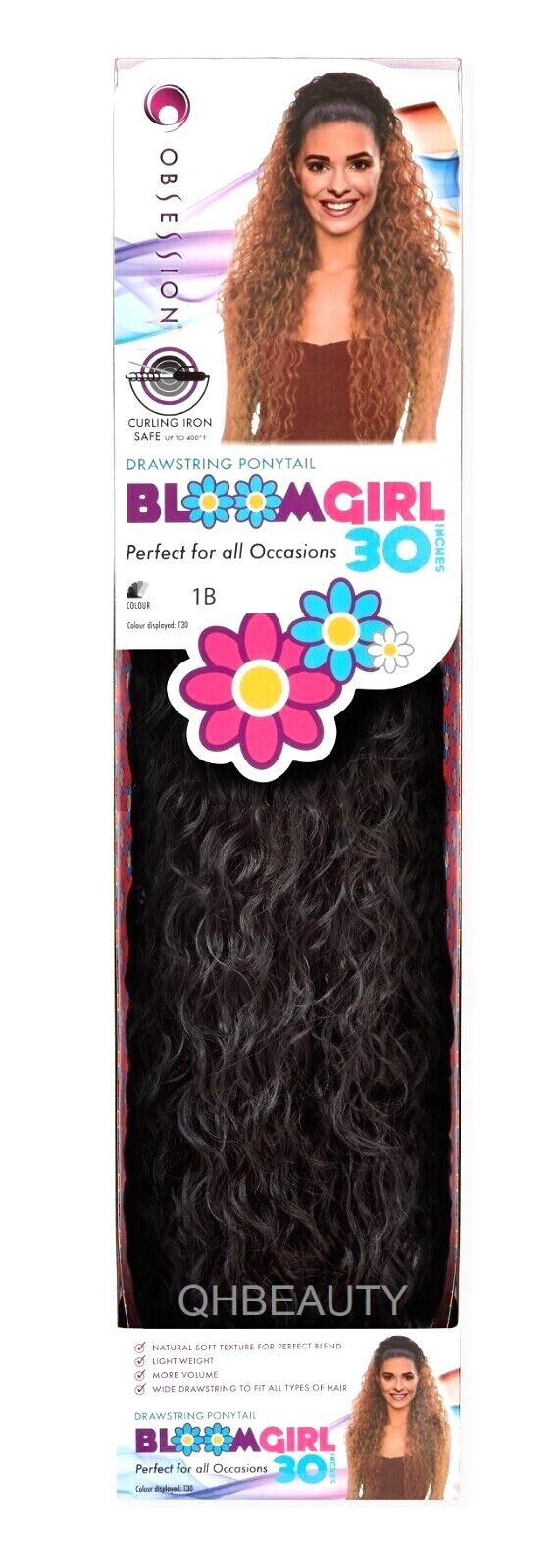 OBSESSION SYNTHETIC DRAWSTRING CURLY LONG HAIR PONYTAIL - BLOOM GIRL 20'' 30''