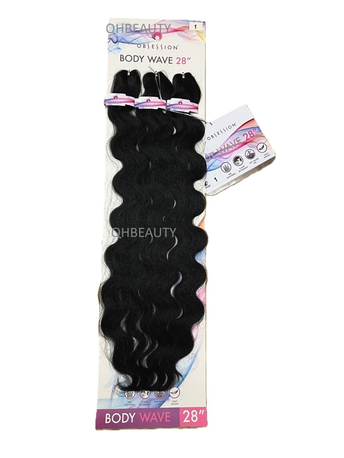 Obsession Synthetic Pre-Stretched Curly Braid Hair Extension - BODY WAVE 28 INCH