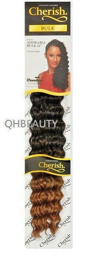 CHERISH SYNTHETIC LONG CURLY HAIR EXTENSION CROCHET BRAIDS - ADORABLE 24 inch