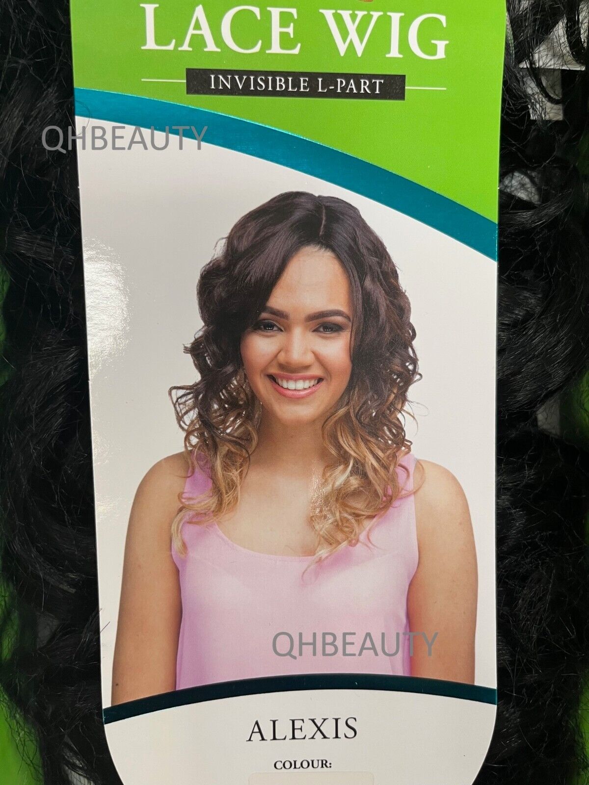 Impression Synthetic Invisible Part Lace Front Long Curly Hair Wig Alexis