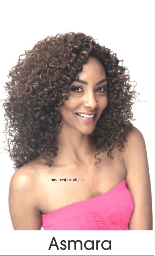 Impression Synthetic Natural Hairline Lace Front Curly Hair Wig - Asmara