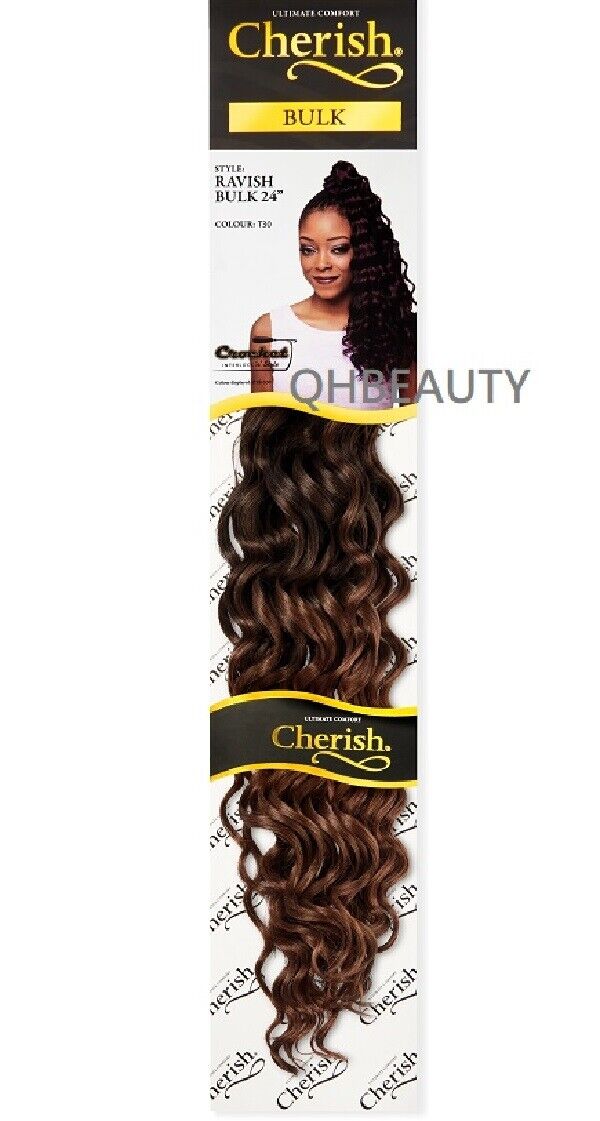 CHERISH SYNTHETIC CROCHET LONG CURLY HAIR EXTENSION BRAIDS - RAVISH 24 inch