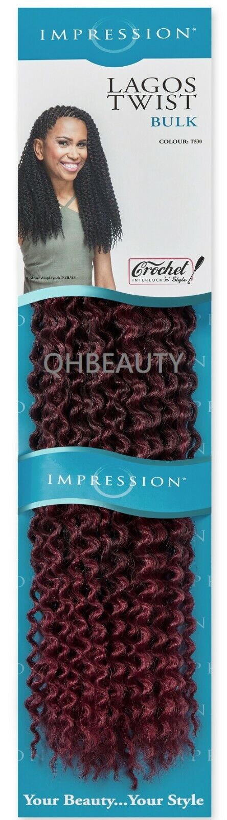 IMPRESSION SYNTHETIC HAIR EXTENSION BRAIDS - LAGOS TWIST BULK